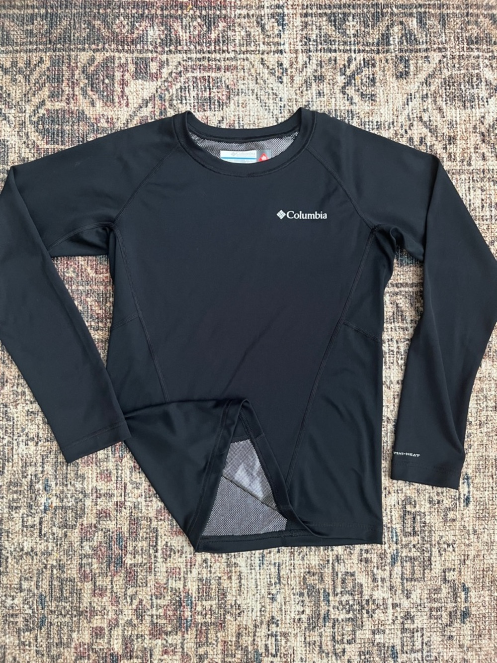 Columbia Black Long Sleeve Performance Crew Base Layer